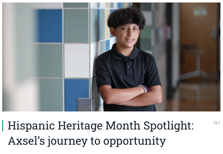 Hispanic Heritage Month Spotlight: Axsel’s journey to opportunity